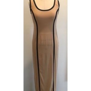 NEW OPENING CEREMONY WOMEN'S SHEER SILK COLUMN DRESS - NUDE AND BLACK!